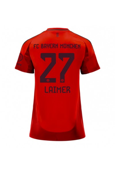 Bayern Munich Konrad Laimer #27 Fotballdrakt Hjemme Klær Dame 2024-25 Korte ermer Bayern Munich Konrad Laimer #27 Fotballdrakt Hjemme Klær Dame 2024-25 Korte ermer